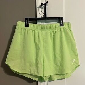 NWOT Gymshark Loose Essential Training Shorts in Lime Green - Size M
